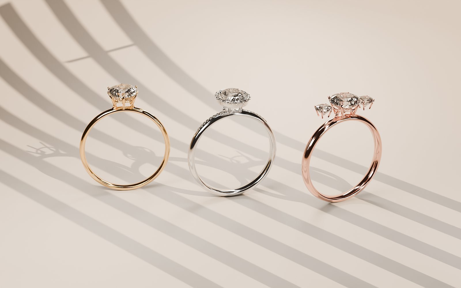 Tres anillos de compromiso